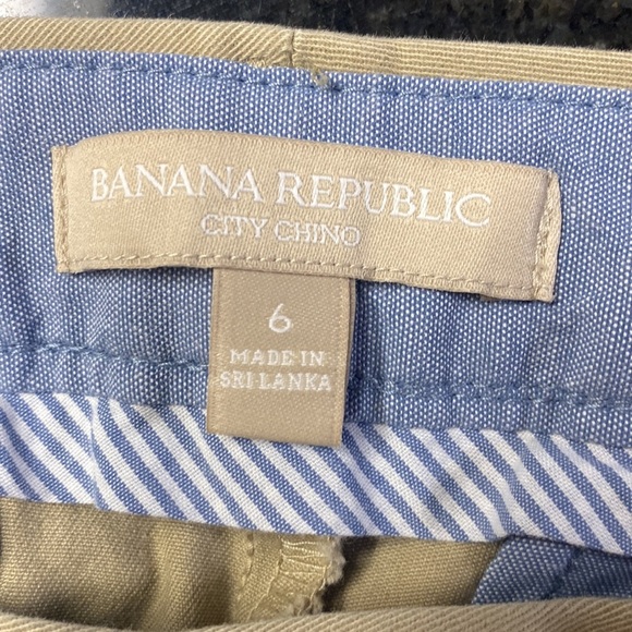 Banana Republic tan/earthenware city chino pants ankle length size 6 NWT - Picture 5 of 8